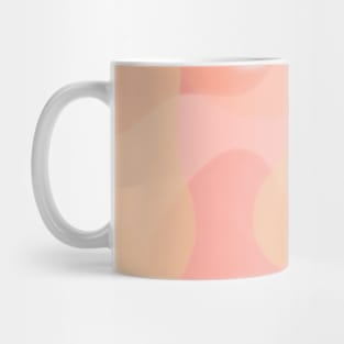 Peach Blush Pink Boho Chic Watercolor Abstract Pattern Mug